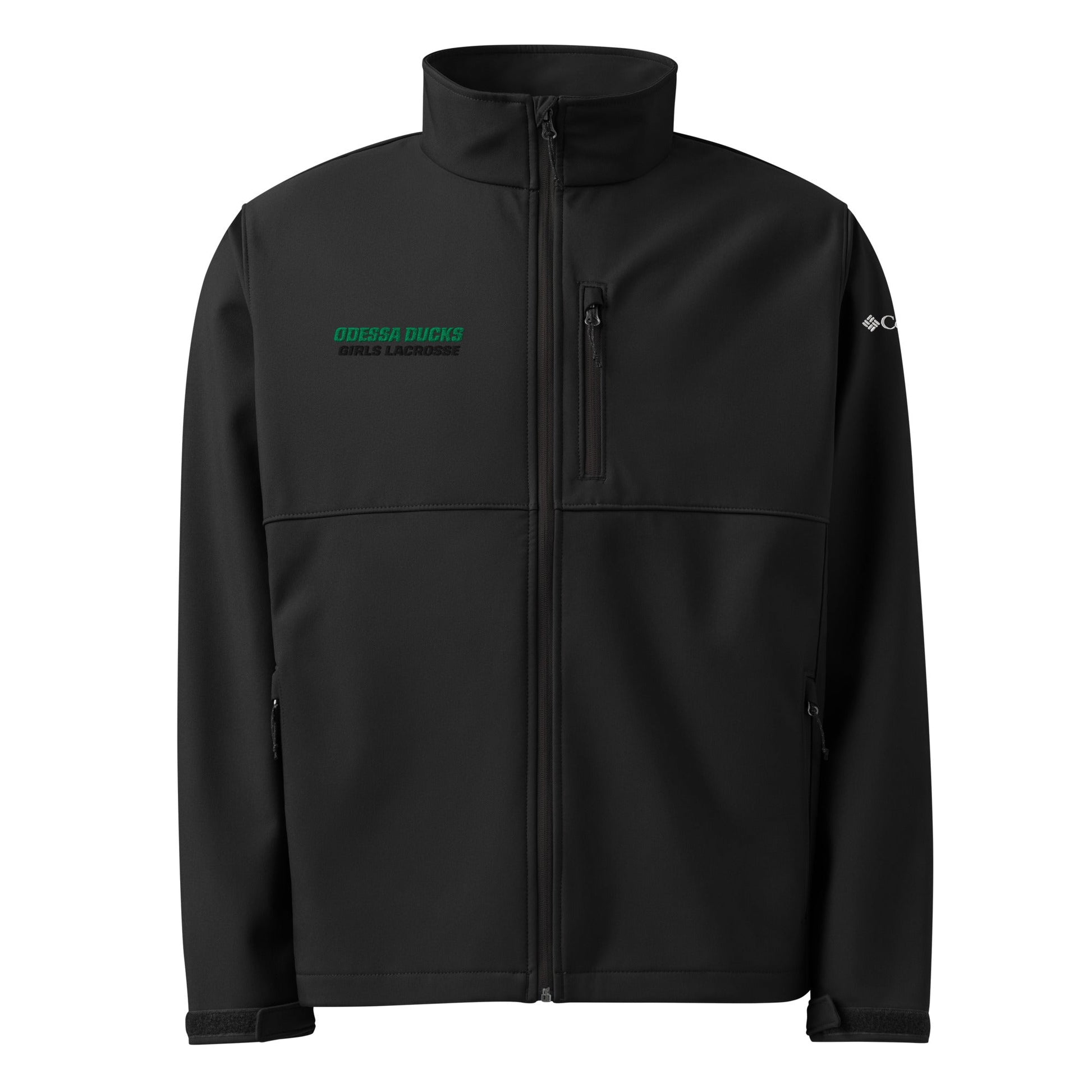 Signature | Columbia Soft Shell Jacket | Odessa Girls Lacrosse | Duck Sticks Logo
