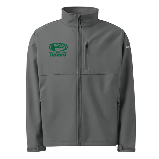 Signature | Columbia Soft Shell Jacket | Odessa Girls Lacrosse | Ducks Green Logo