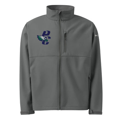 Signature | Columbia Soft Shell Jacket | PINE CREEK SWIM & DIVE | PC Mascot Logo