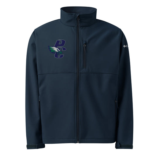 Signature | Columbia Soft Shell Jacket | PINE CREEK SWIM & DIVE | PC Mascot Logo