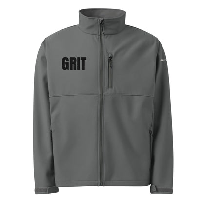 Signature | Columbia Soft Shell Jacket | Pure Grit Softball | Black Logo