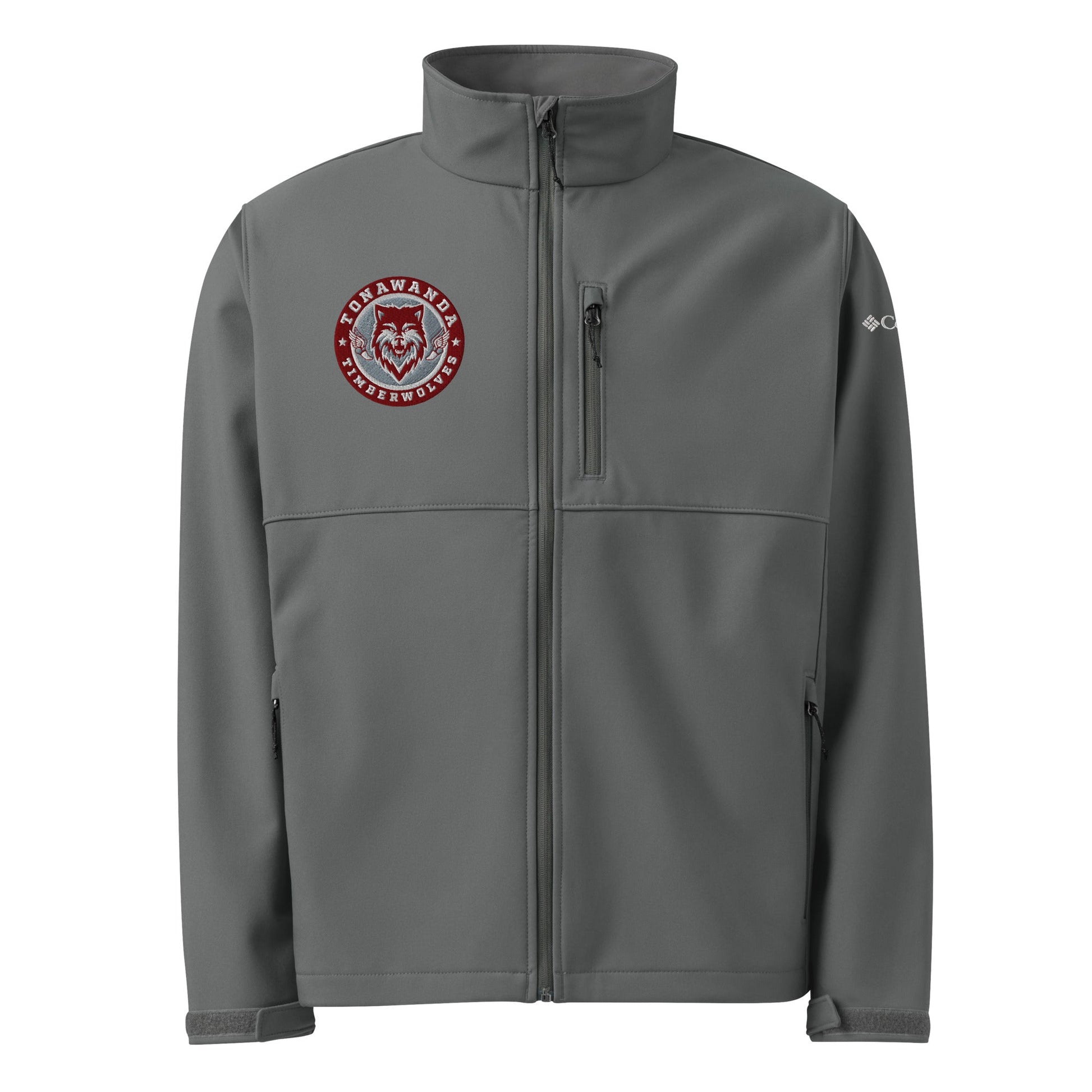 Signature | Columbia Soft Shell Jacket | Tonawanda High School Track and Field | Mascot Badge Logo