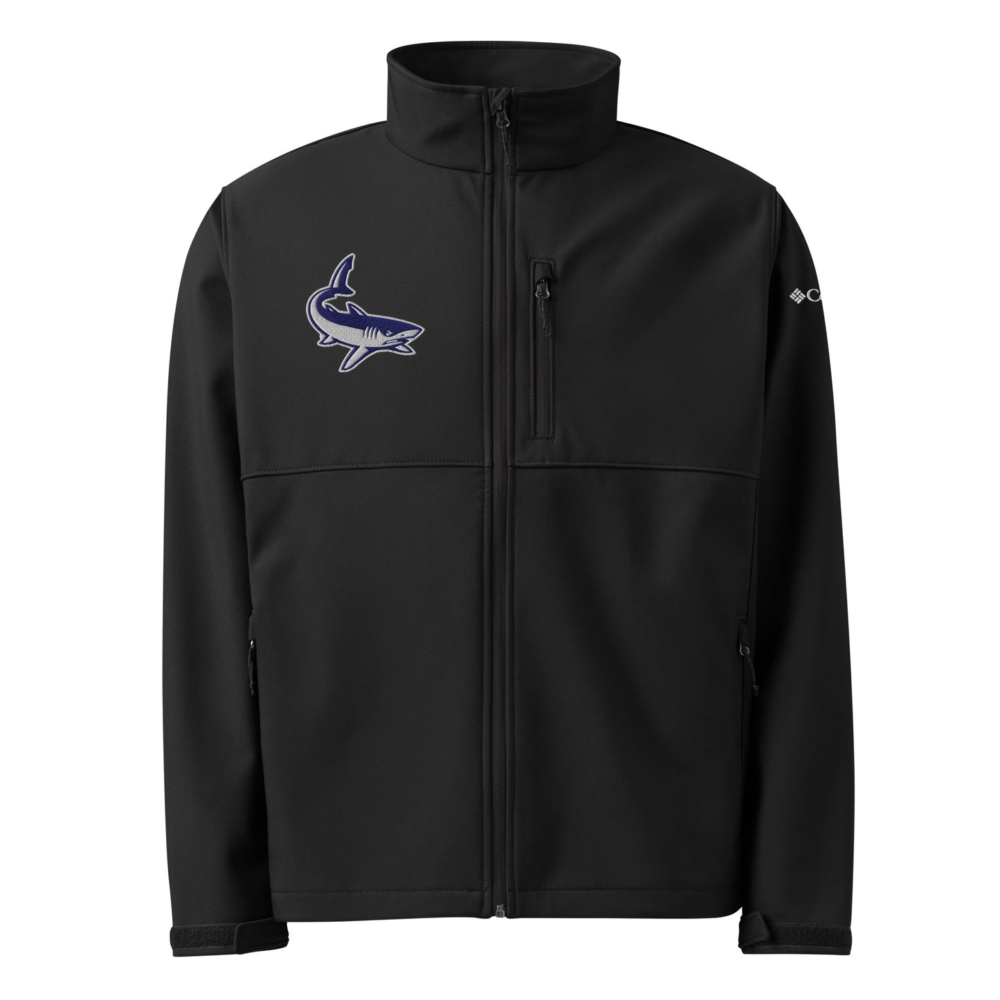 Signature | Columbia Soft Shell Jacket | University South Carolina Beaufort Track & Field | Shark Logo