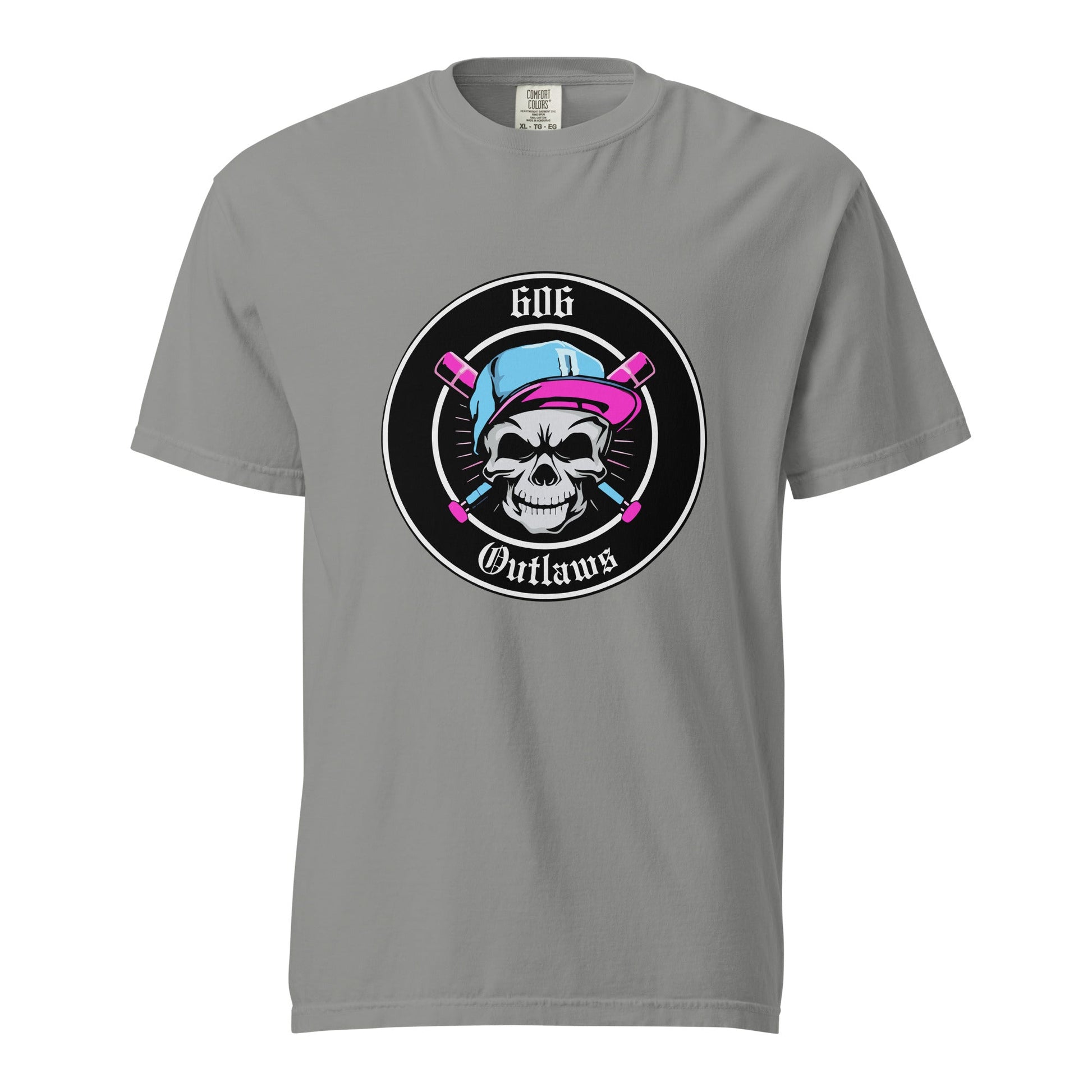 Signature | Comfort Colors T-Shirt | 606 Outlaws Baseball | Badge Logo
