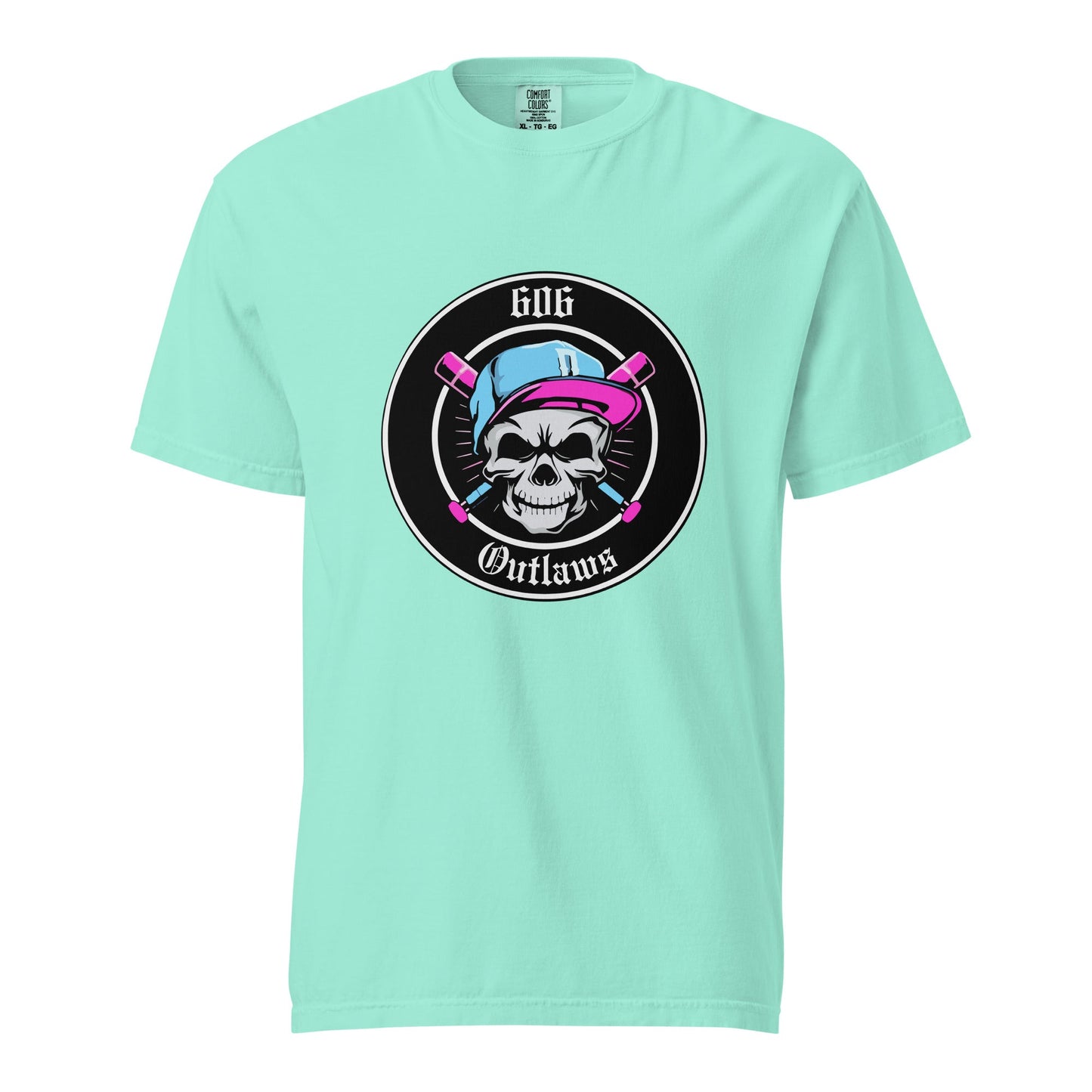 Signature | Comfort Colors T-Shirt | 606 Outlaws Baseball | Badge Logo