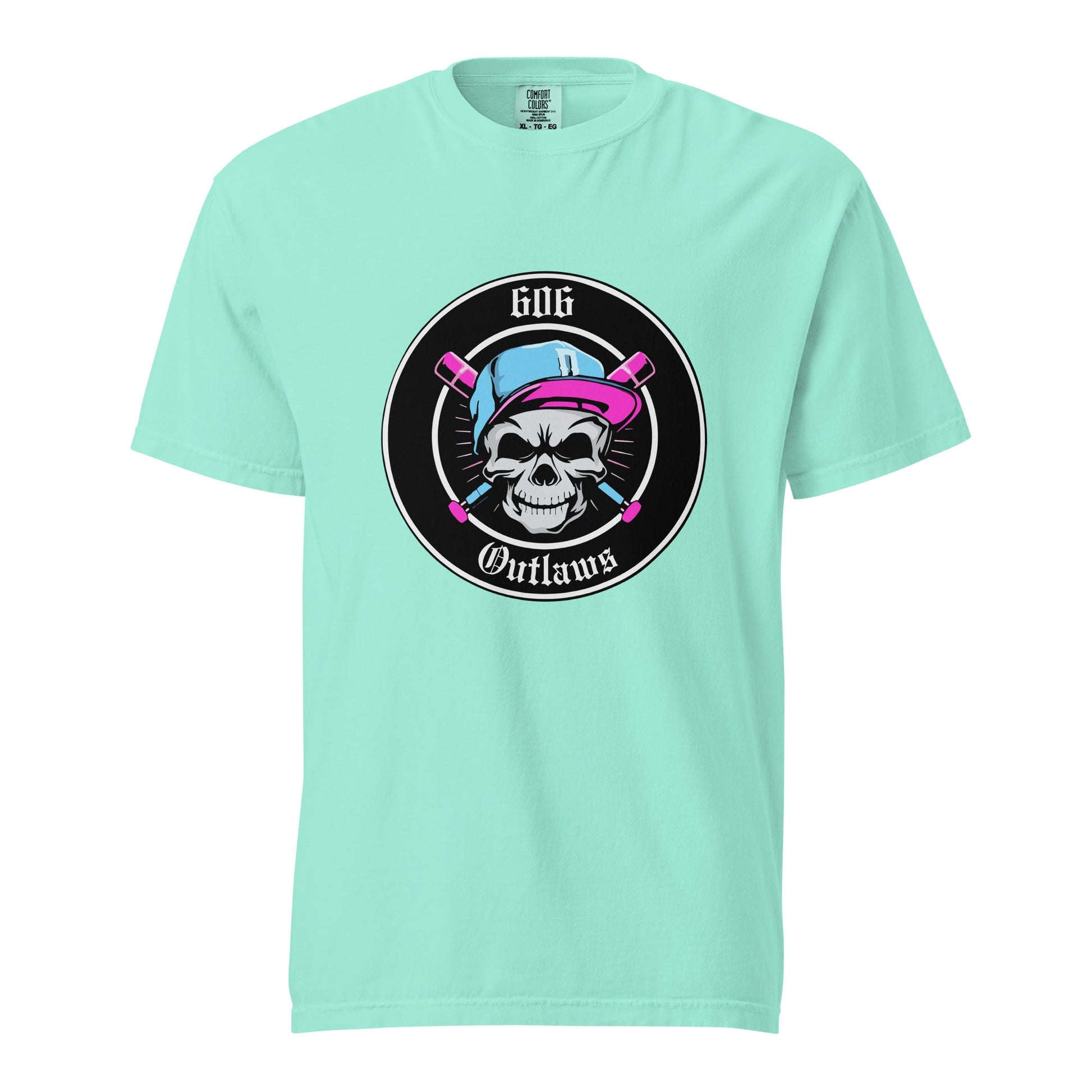 Signature | Comfort Colors T-Shirt | 606 Outlaws Baseball | Badge Logo