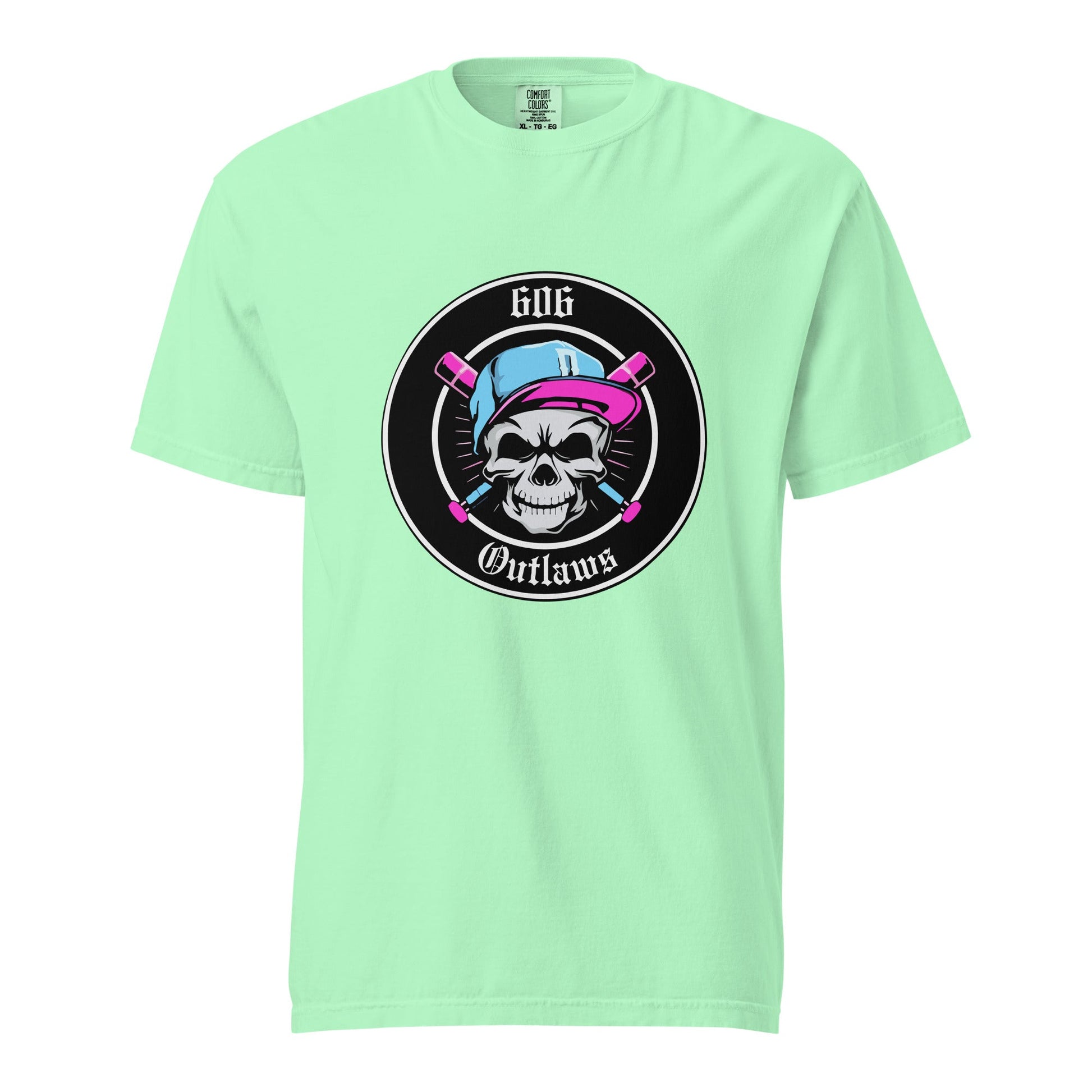 Signature | Comfort Colors T-Shirt | 606 Outlaws Baseball | Badge Logo