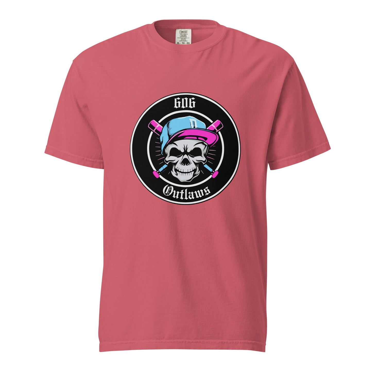 Signature | Comfort Colors T-Shirt | 606 Outlaws Baseball | Badge Logo