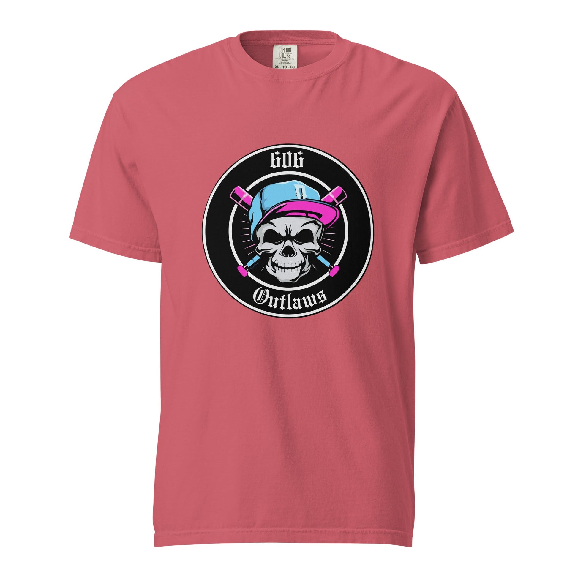 Signature | Comfort Colors T-Shirt | 606 Outlaws Baseball | Badge Logo