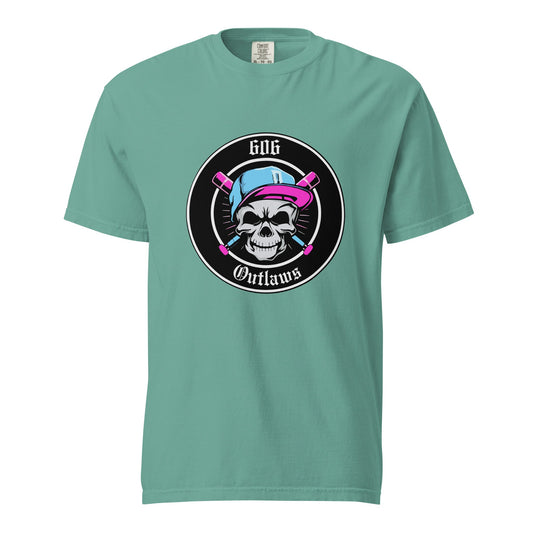 Signature | Comfort Colors T-Shirt | 606 Outlaws Baseball | Badge Logo