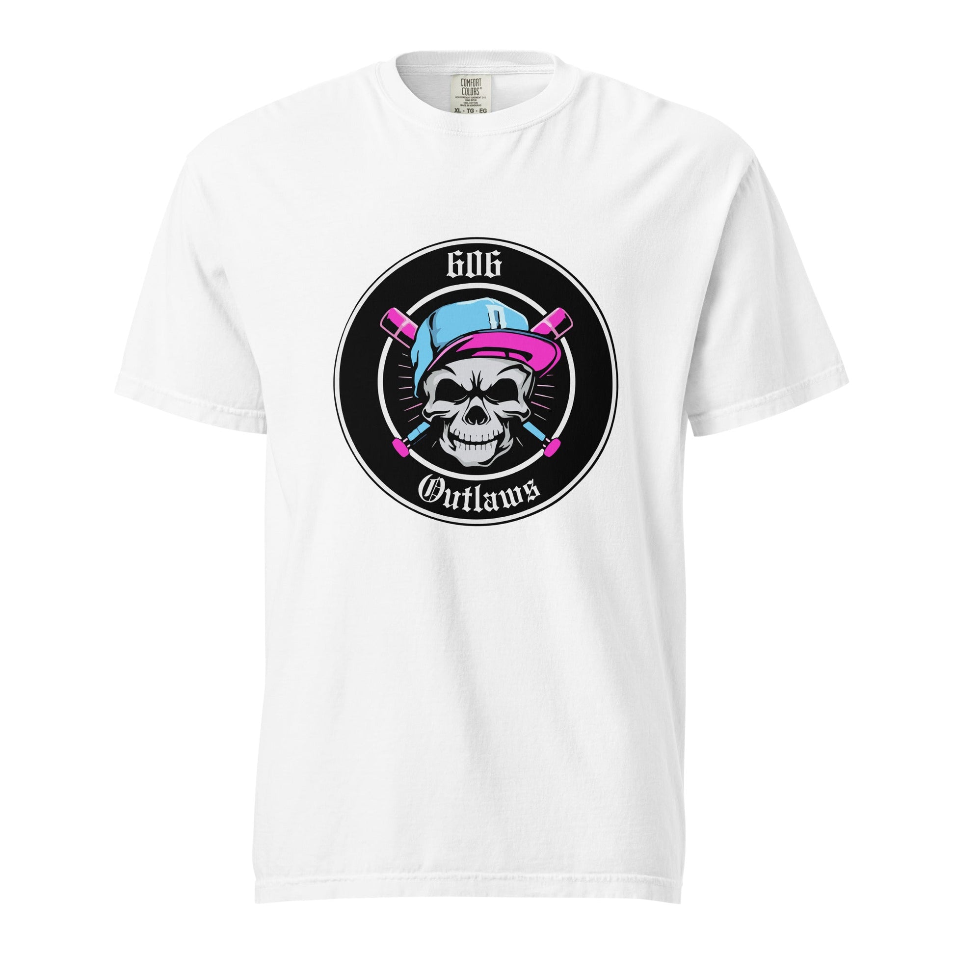 Signature | Comfort Colors T-Shirt | 606 Outlaws Baseball | Badge Logo