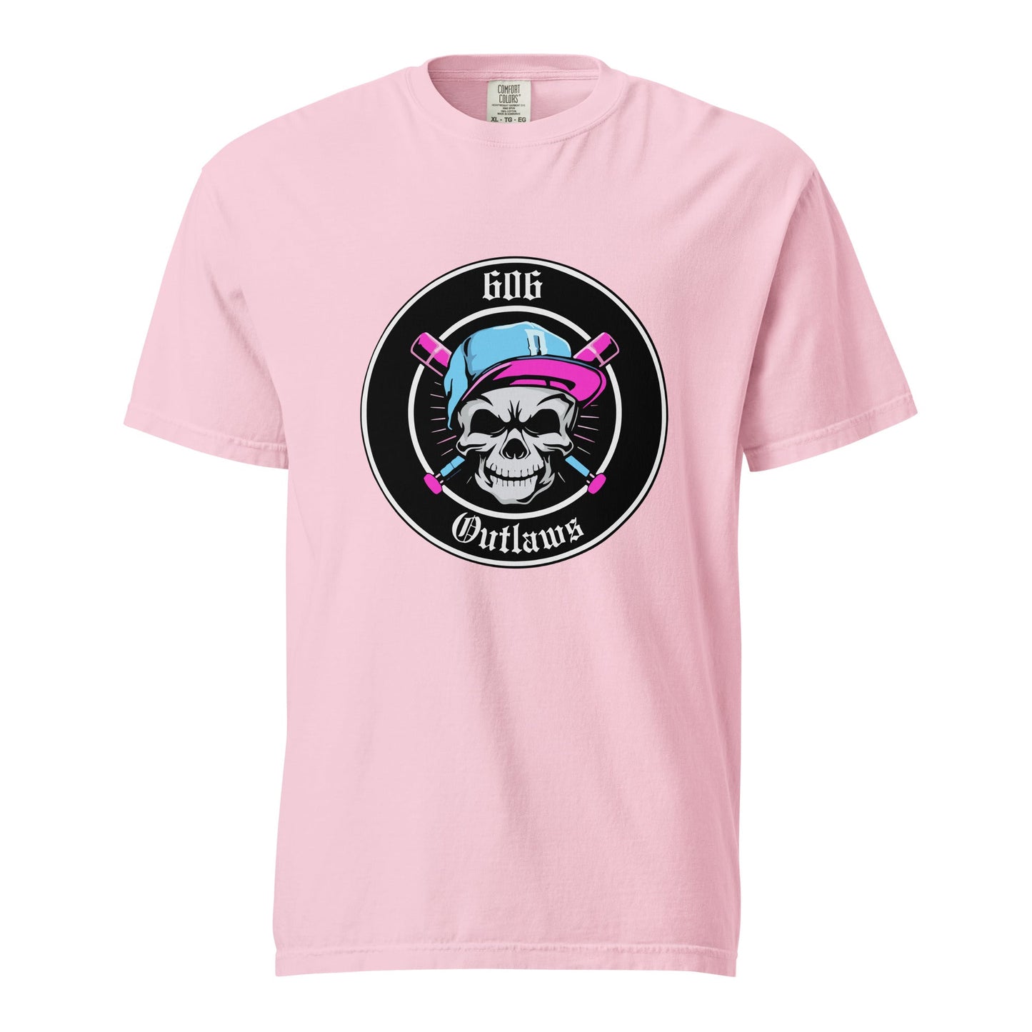 Signature | Comfort Colors T-Shirt | 606 Outlaws Baseball | Badge Logo