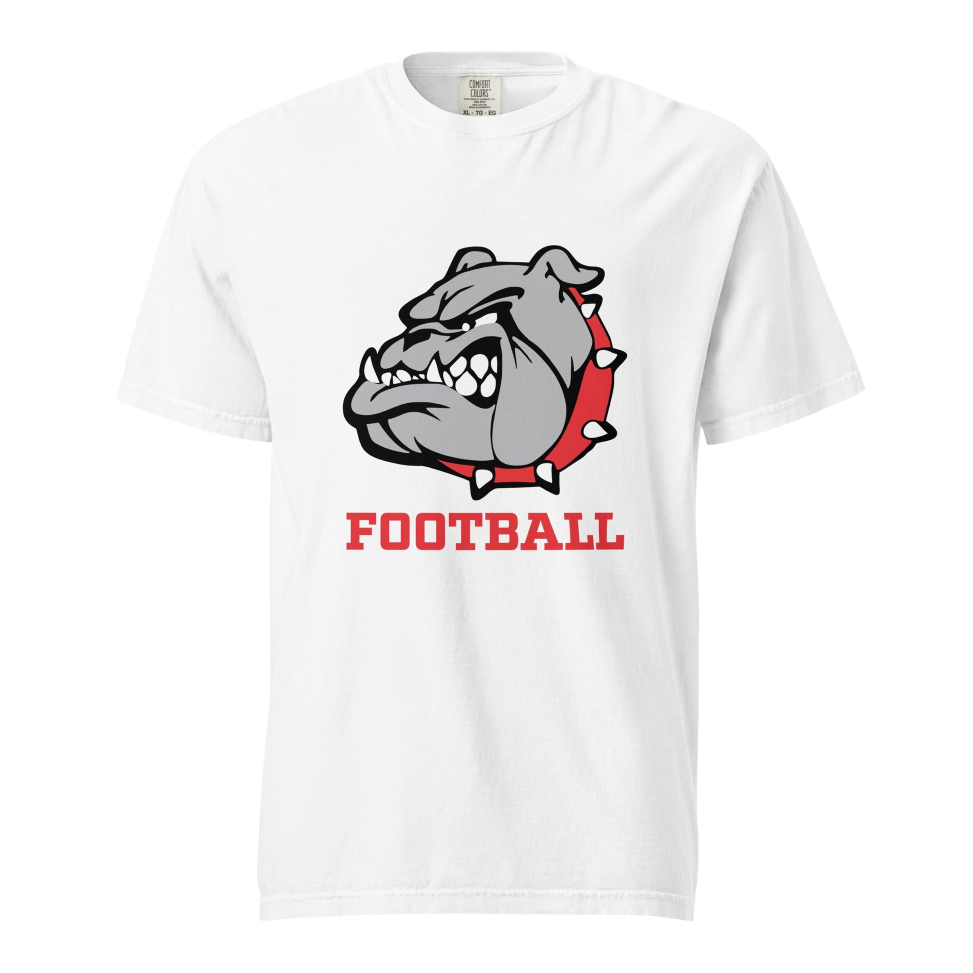 Signature | Comfort Colors T-Shirt | 6th Grade Bulldogs Team | Football Logo