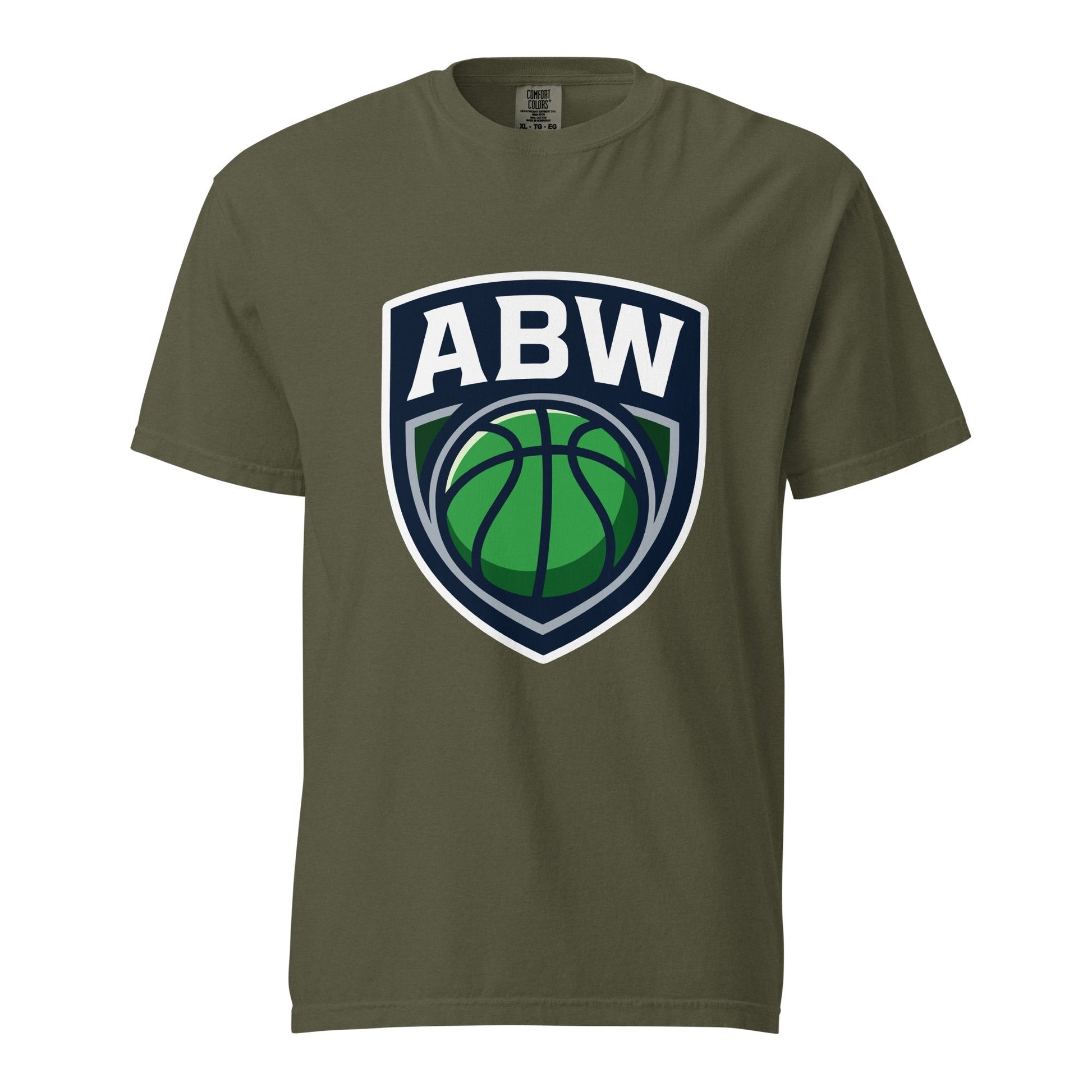 Signature | Comfort Colors T-Shirt | A Better Way Basketball Program | Shield Logo