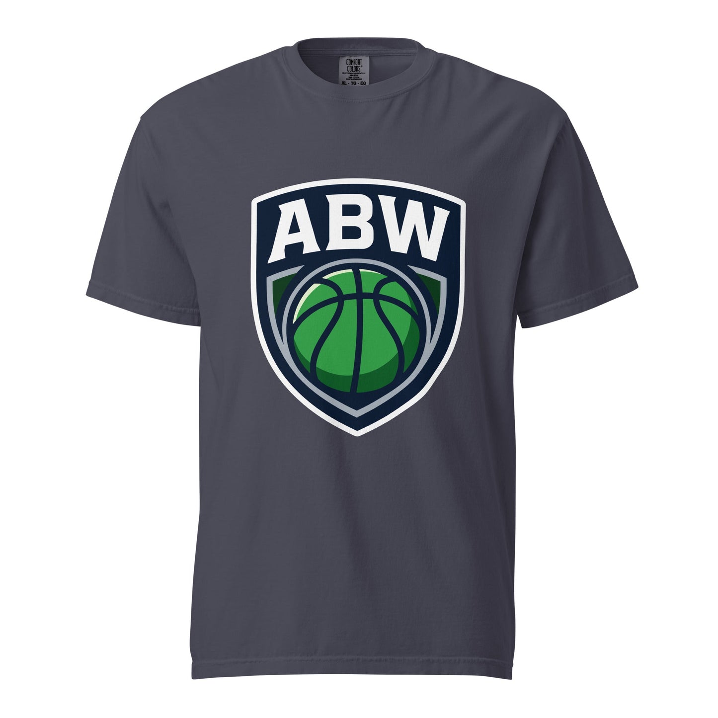 Signature | Comfort Colors T-Shirt | A Better Way Basketball Program | Shield Logo