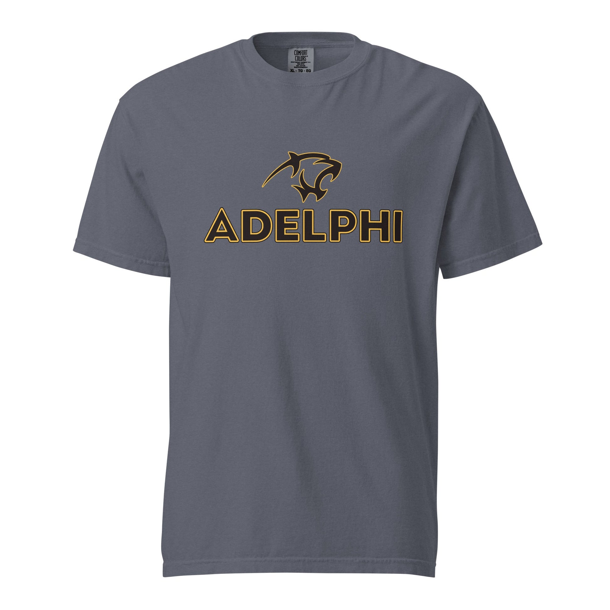 Signature | Comfort Colors T-Shirt | Adelphi Womens Soccer | Apex Panther Logo