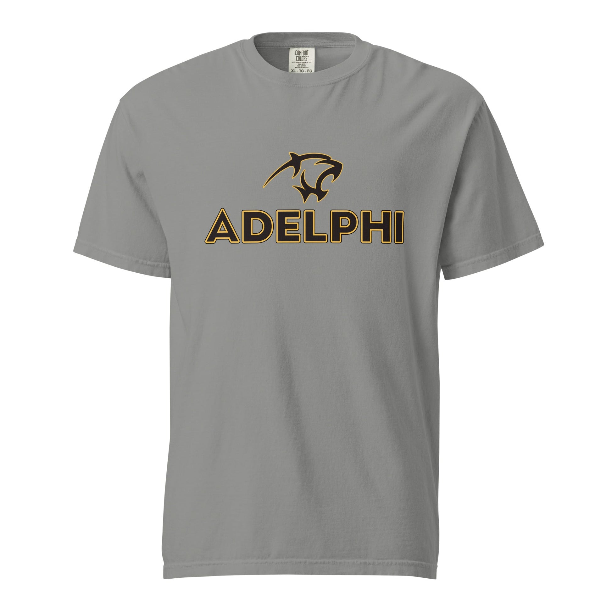 Signature | Comfort Colors T-Shirt | Adelphi Womens Soccer | Apex Panther Logo