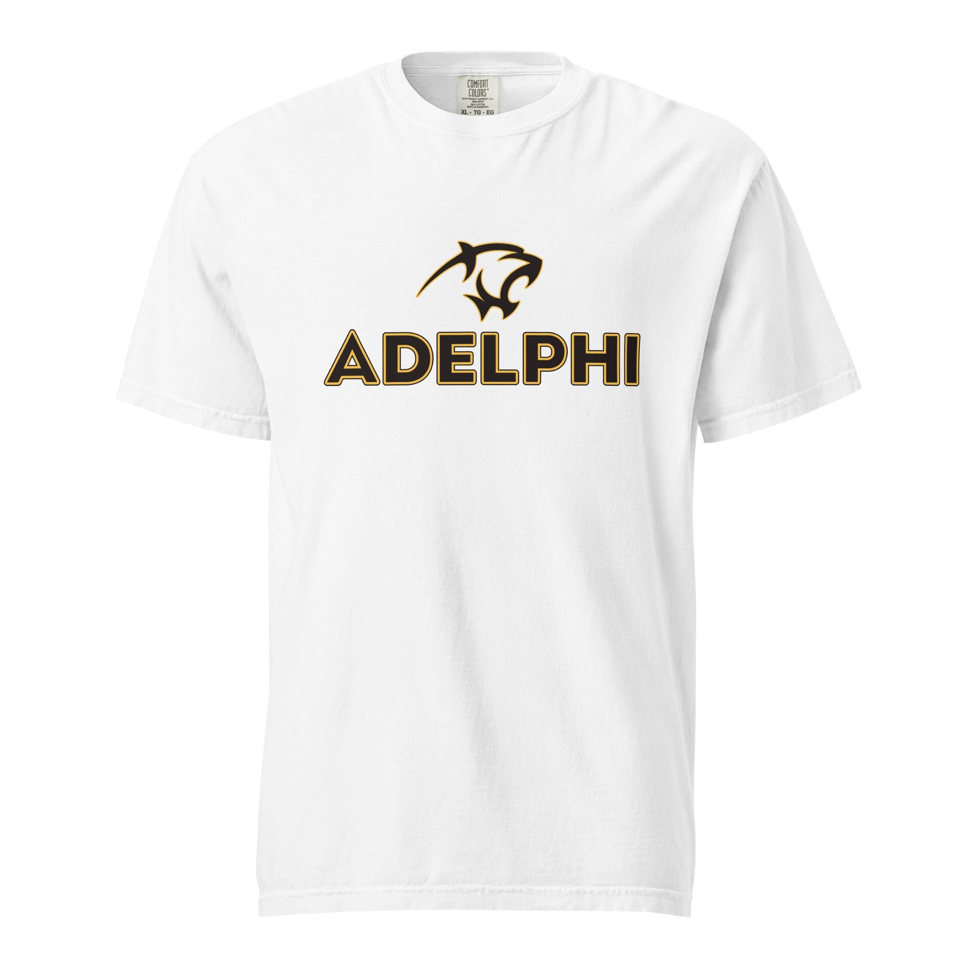 Signature | Comfort Colors T-Shirt | Adelphi Womens Soccer | Apex Panther Logo