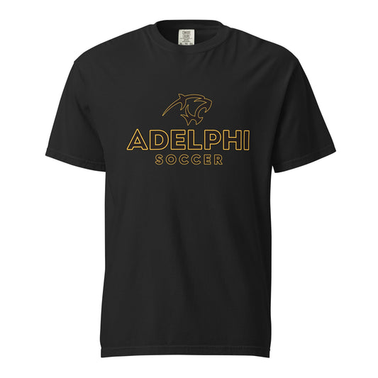 Signature | Comfort Colors T-Shirt | Adelphi Womens Soccer | Vanguard Mark Logo