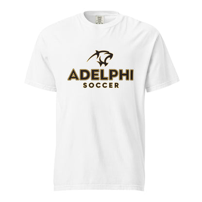 Signature | Comfort Colors T-Shirt | Adelphi Womens Soccer | Vanguard Mark Logo