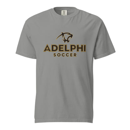 Signature | Comfort Colors T-Shirt | Adelphi Womens Soccer | Vanguard Mark Logo