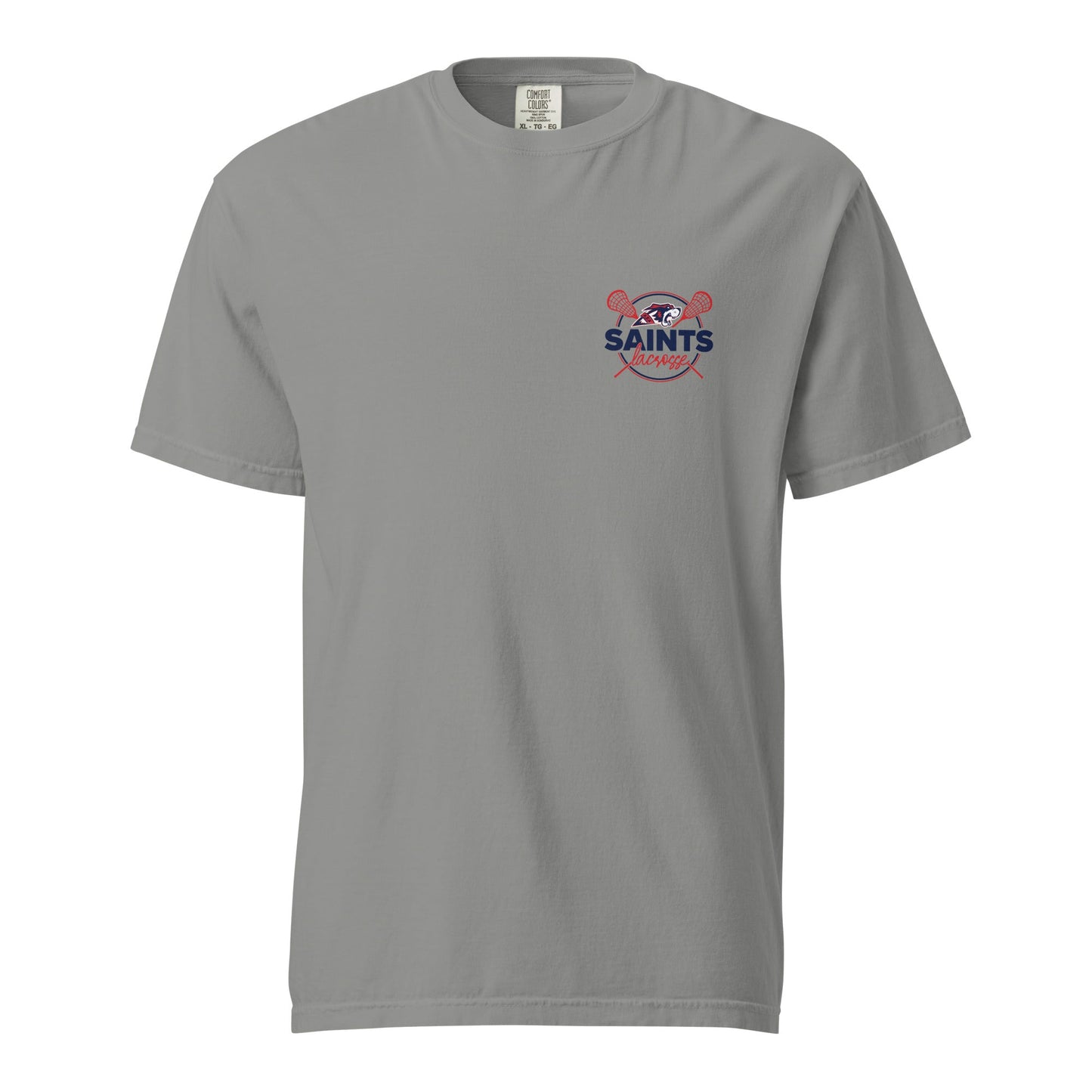 Signature | Comfort Colors T-Shirt | All Saints Academy Lacrosse | Pocket Logo