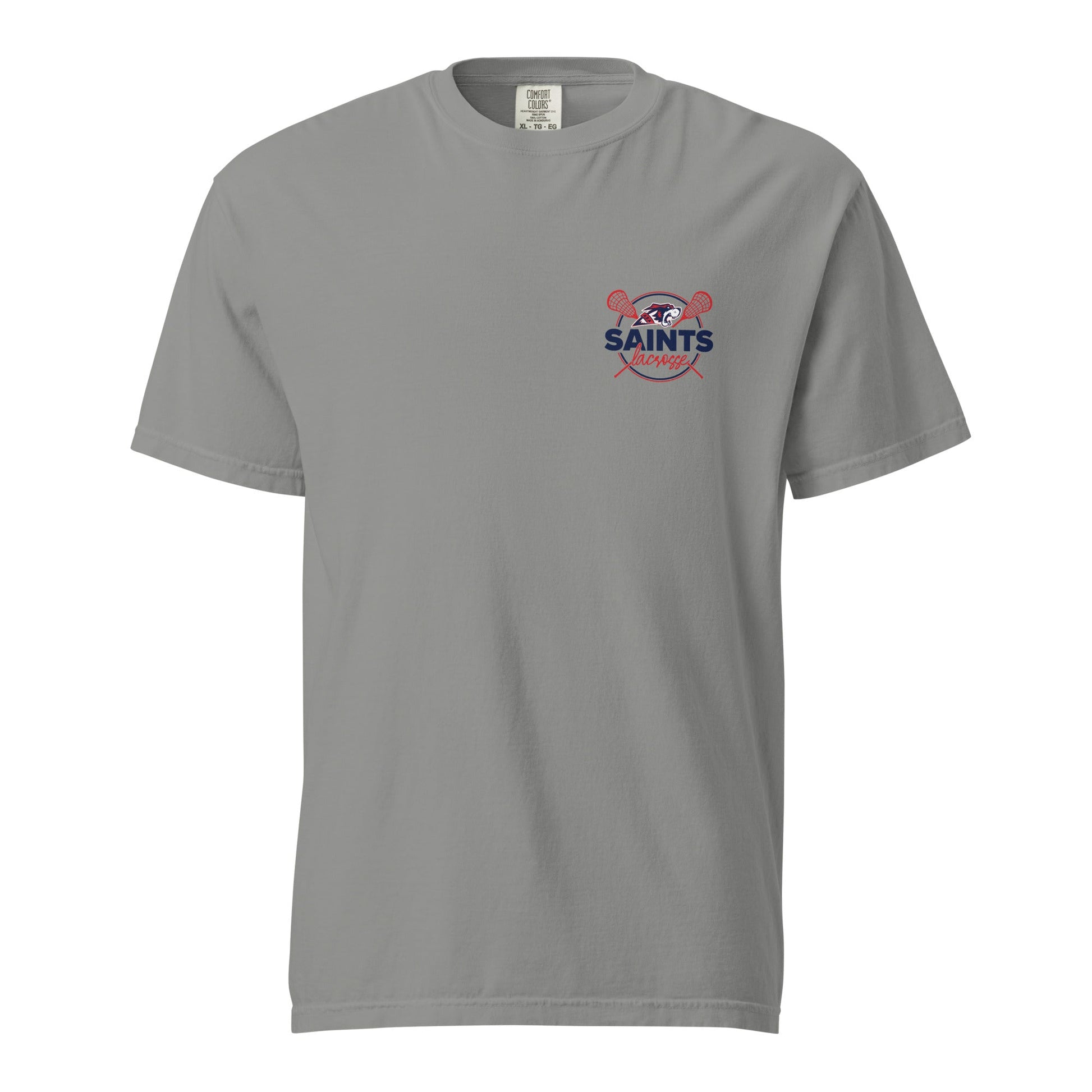 Signature | Comfort Colors T-Shirt | All Saints Academy Lacrosse | Pocket Logo