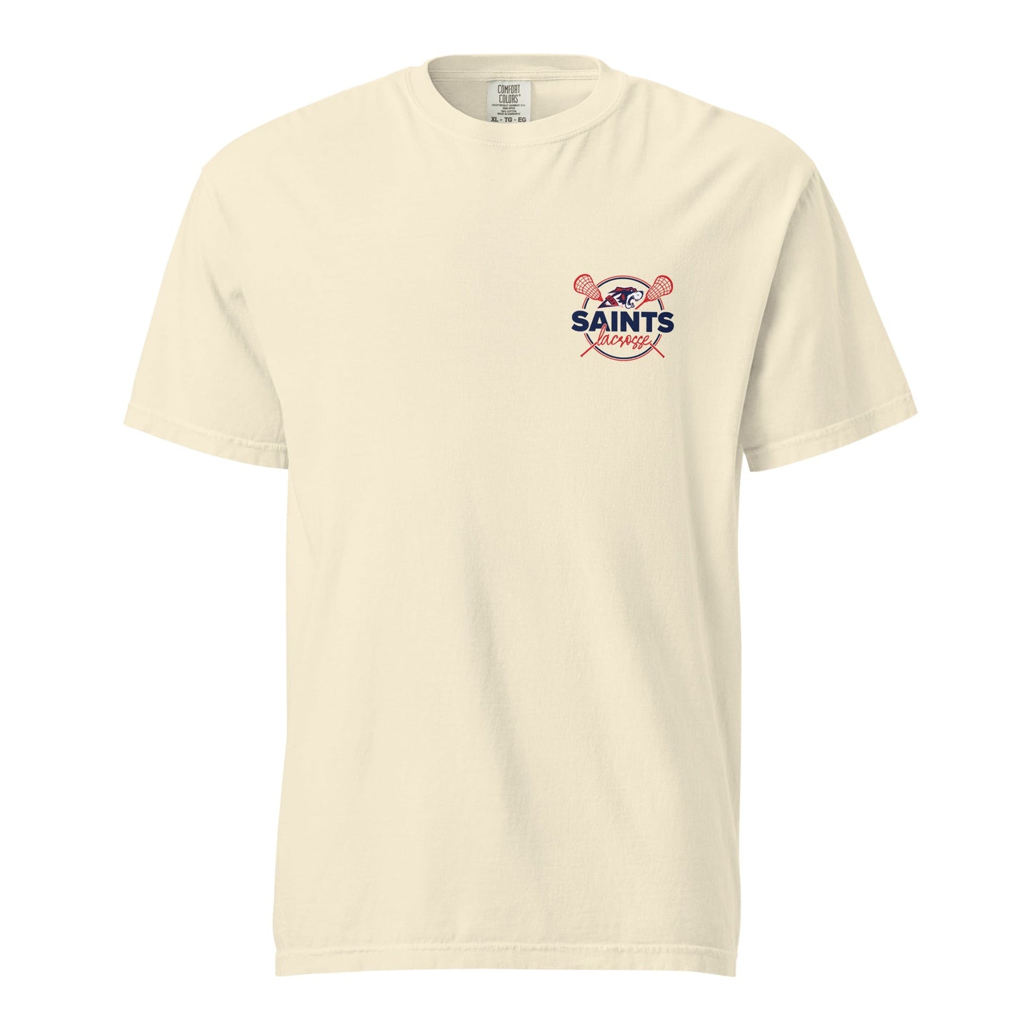 Signature | Comfort Colors T-Shirt | All Saints Academy Lacrosse | Pocket Logo