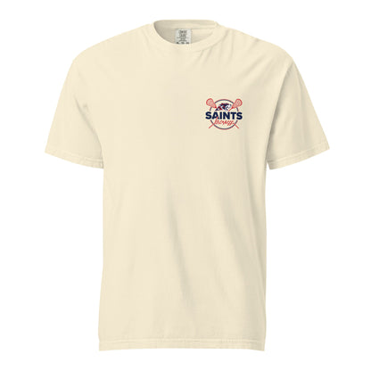 Signature | Comfort Colors T-Shirt | All Saints Academy Lacrosse | Pocket Logo