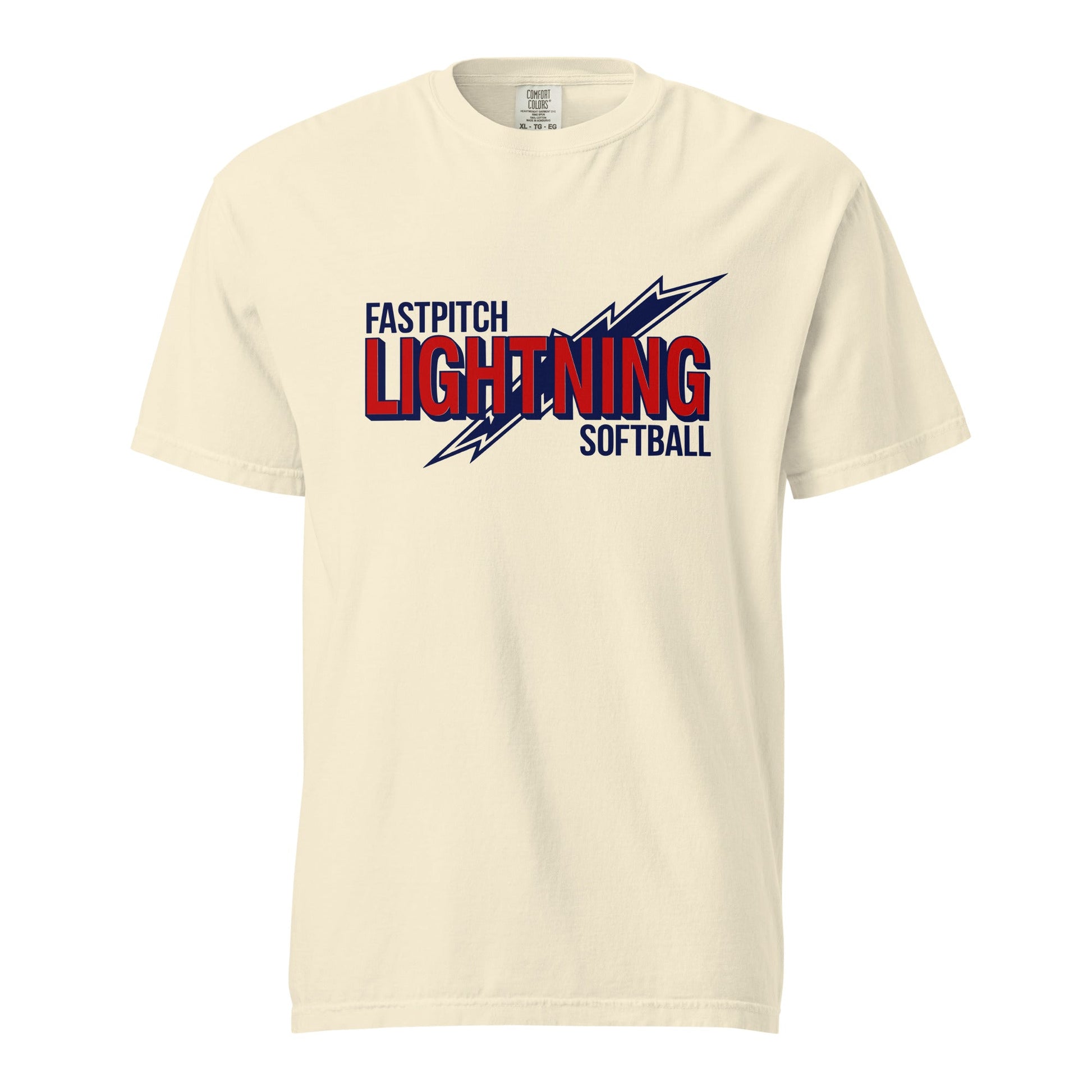 Signature | Comfort Colors T-Shirt | Amherst Lightning Softball | Lightning Logo