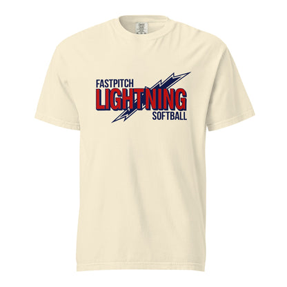 Signature | Comfort Colors T-Shirt | Amherst Lightning Softball | Lightning Logo