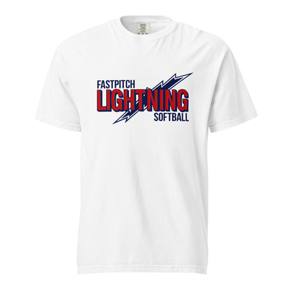 Signature | Comfort Colors T-Shirt | Amherst Lightning Softball | Lightning Logo