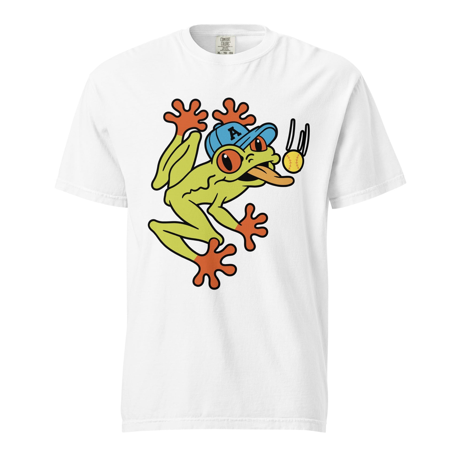 Signature | Comfort Colors T-Shirt | Aquasox Softball | Mascot Logo
