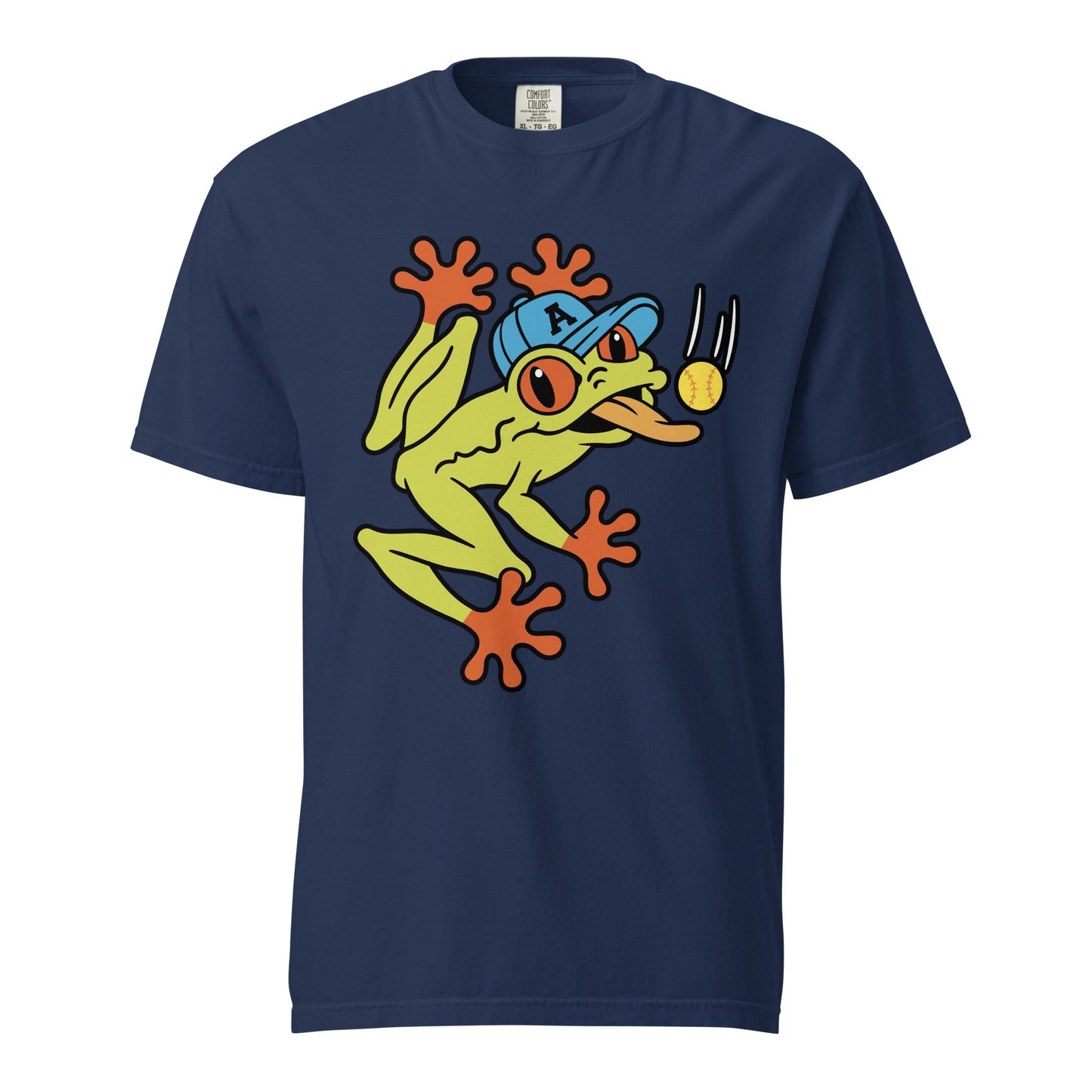 Signature | Comfort Colors T-Shirt | Aquasox Softball | Mascot Logo