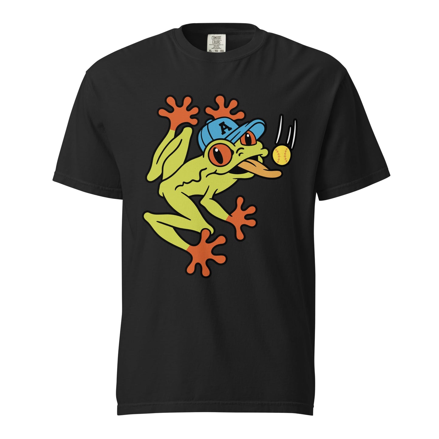 Signature | Comfort Colors T-Shirt | Aquasox Softball | Mascot Logo