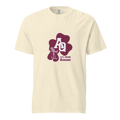 Signature | Comfort Colors T-Shirt | Aquinas Li’l Irish Boxing | AQ Shamrock Logo