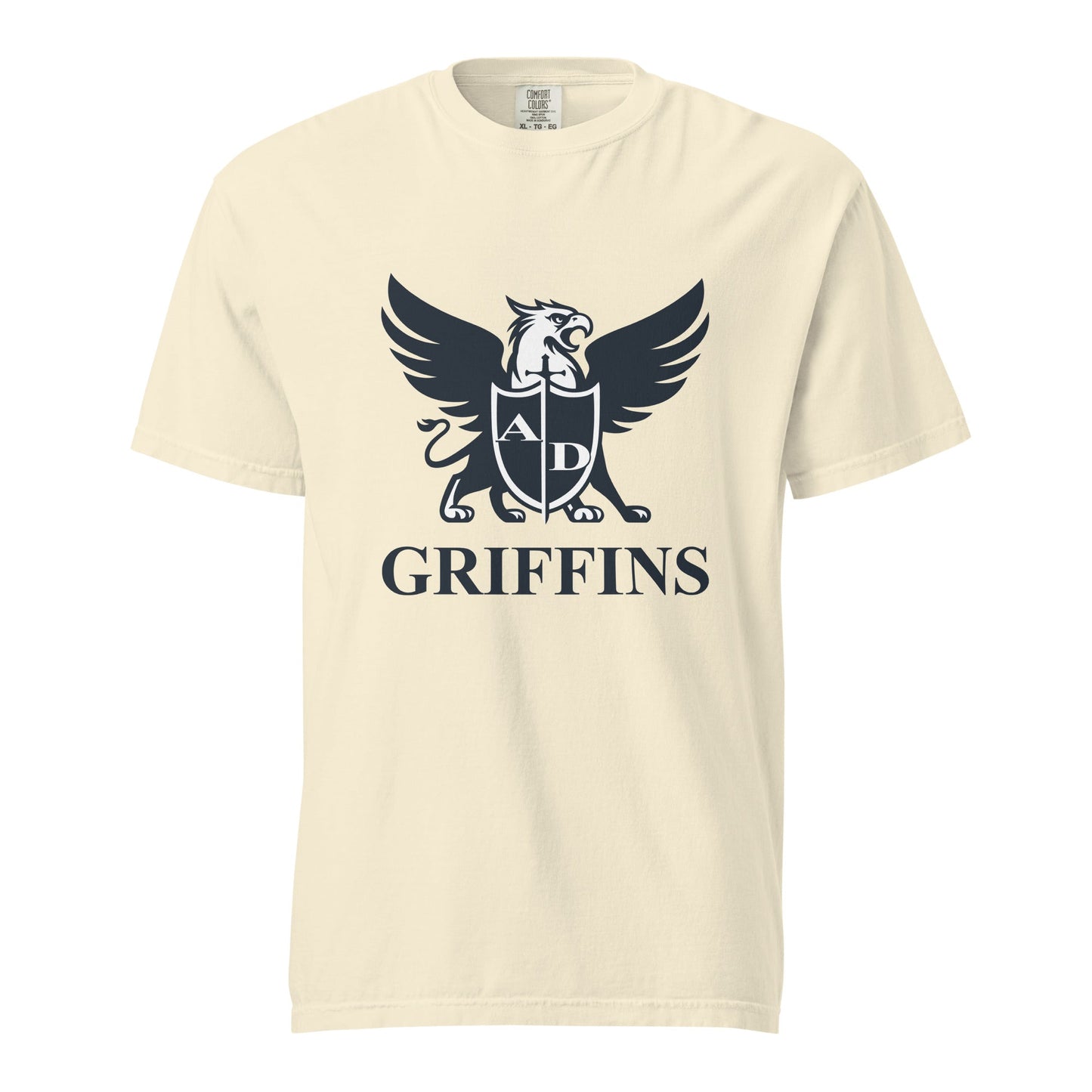 Signature | Comfort Colors T-Shirt | Arma Dei Academy Basketball | Griffin Logo
