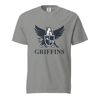 Signature | Comfort Colors T-Shirt | Arma Dei Academy Basketball | Griffin Logo