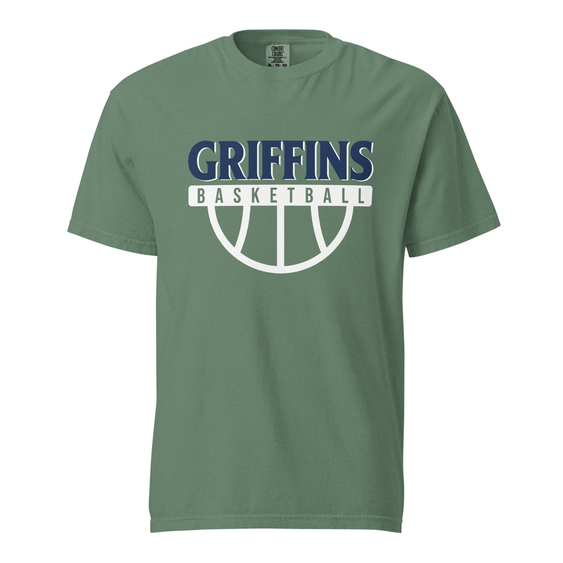 Signature | Comfort Colors T-Shirt | Arma Dei Academy Basketball | Griffins Basketball Logo