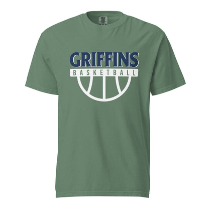 Signature | Comfort Colors T-Shirt | Arma Dei Academy Basketball | Griffins Basketball Logo