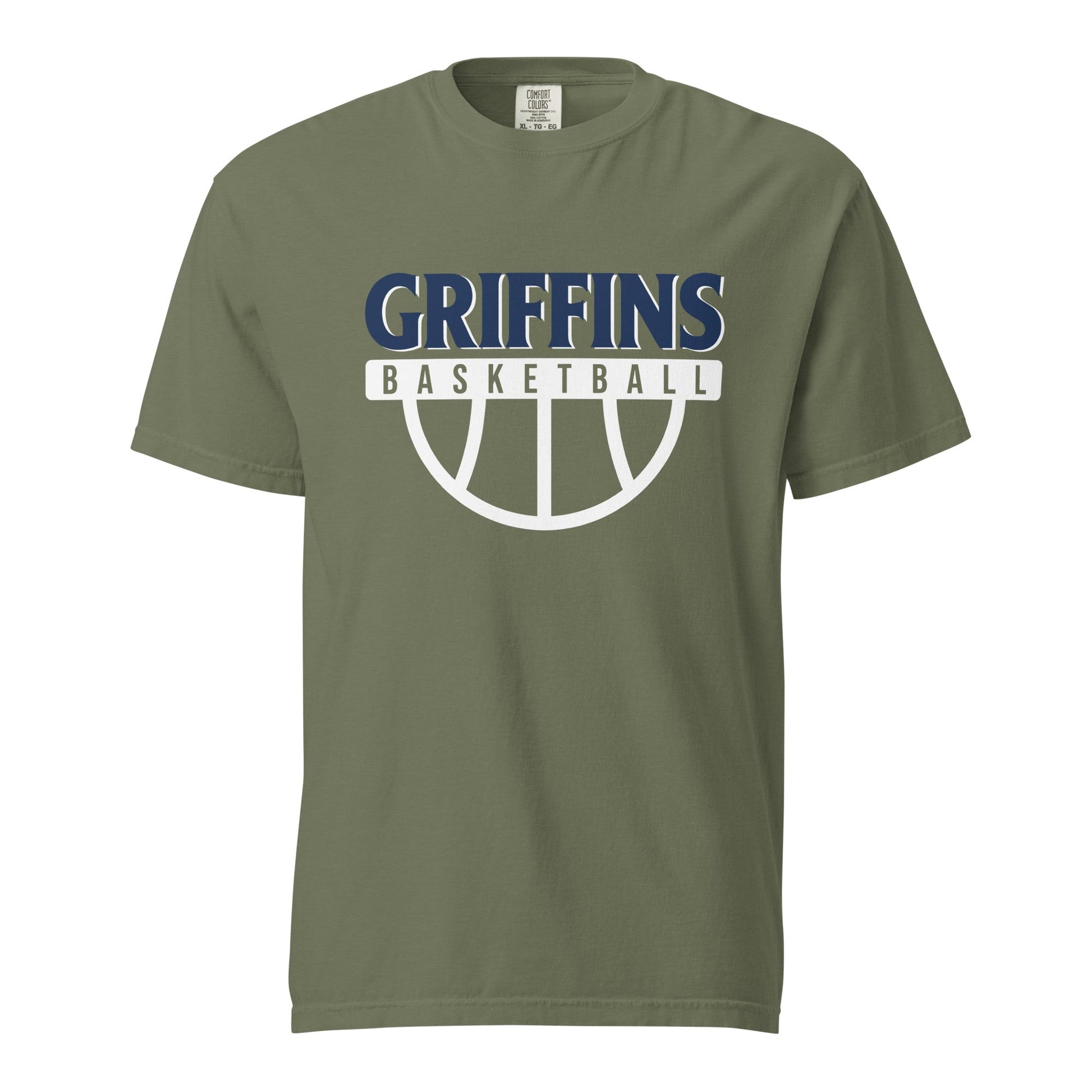 Signature | Comfort Colors T-Shirt | Arma Dei Academy Basketball | Griffins Basketball Logo