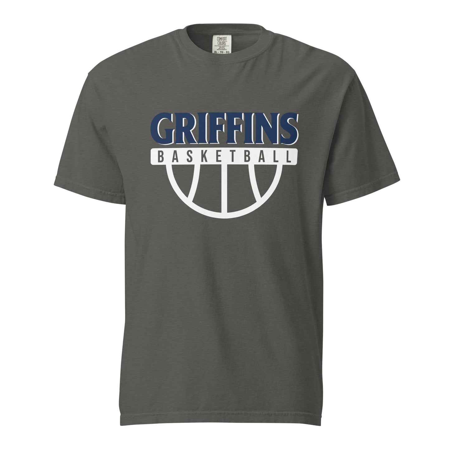 Signature | Comfort Colors T-Shirt | Arma Dei Academy Basketball | Griffins Basketball Logo