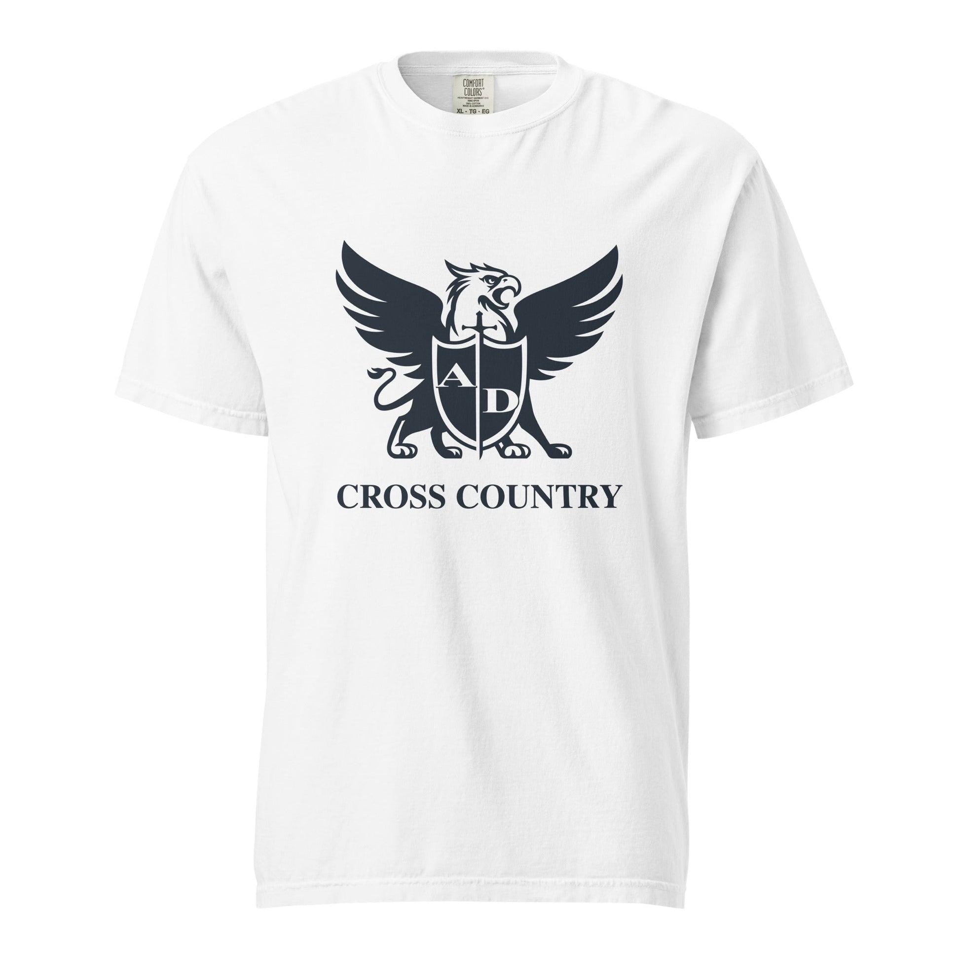 Signature | Comfort Colors T-Shirt | Arma Dei Academy Cross Country | Griffin Logo