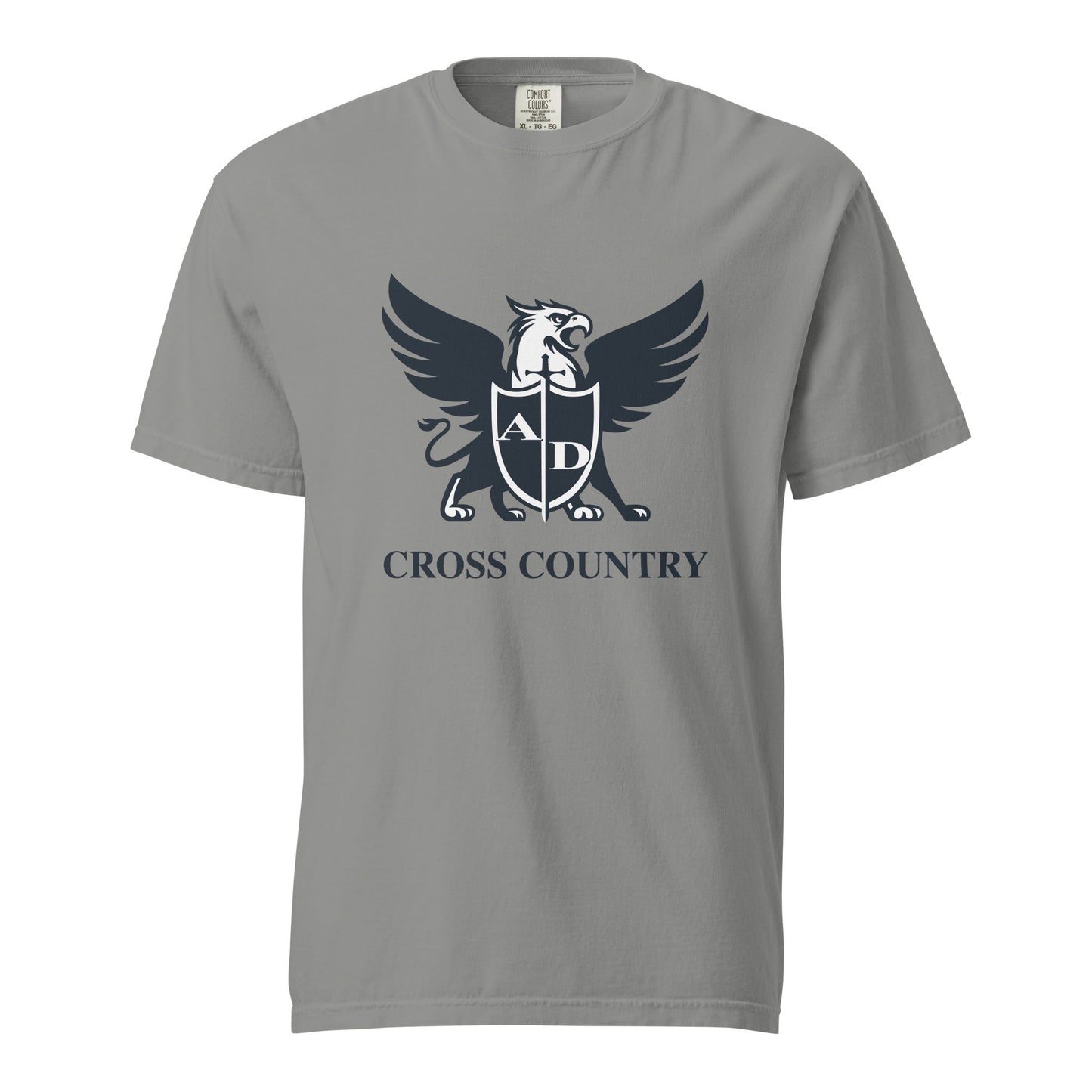 Signature | Comfort Colors T-Shirt | Arma Dei Academy Cross Country | Griffin Logo