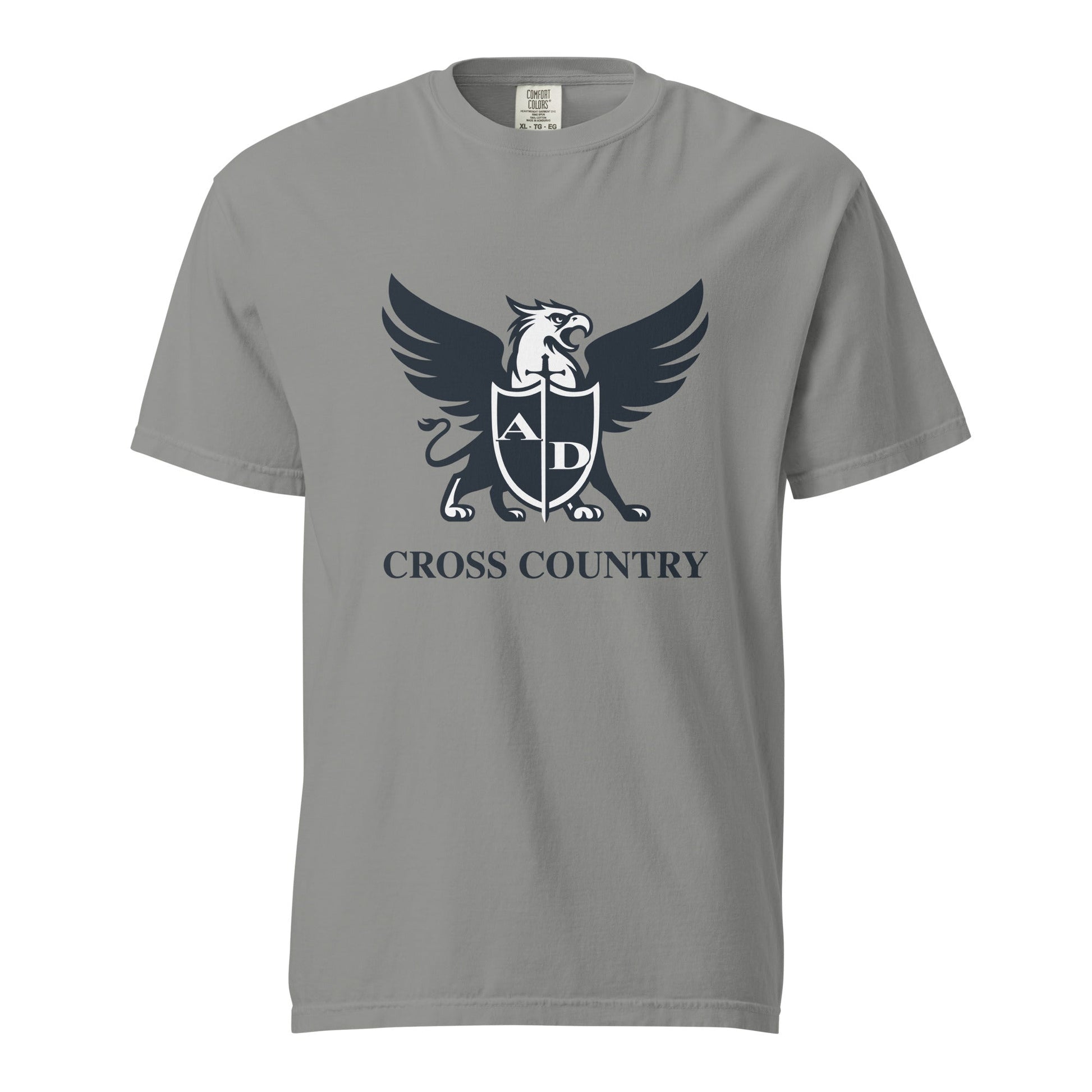 Signature | Comfort Colors T-Shirt | Arma Dei Academy Cross Country | Griffin Logo