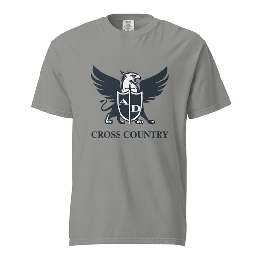 Signature | Comfort Colors T-Shirt | Arma Dei Academy Cross Country | Griffin Logo