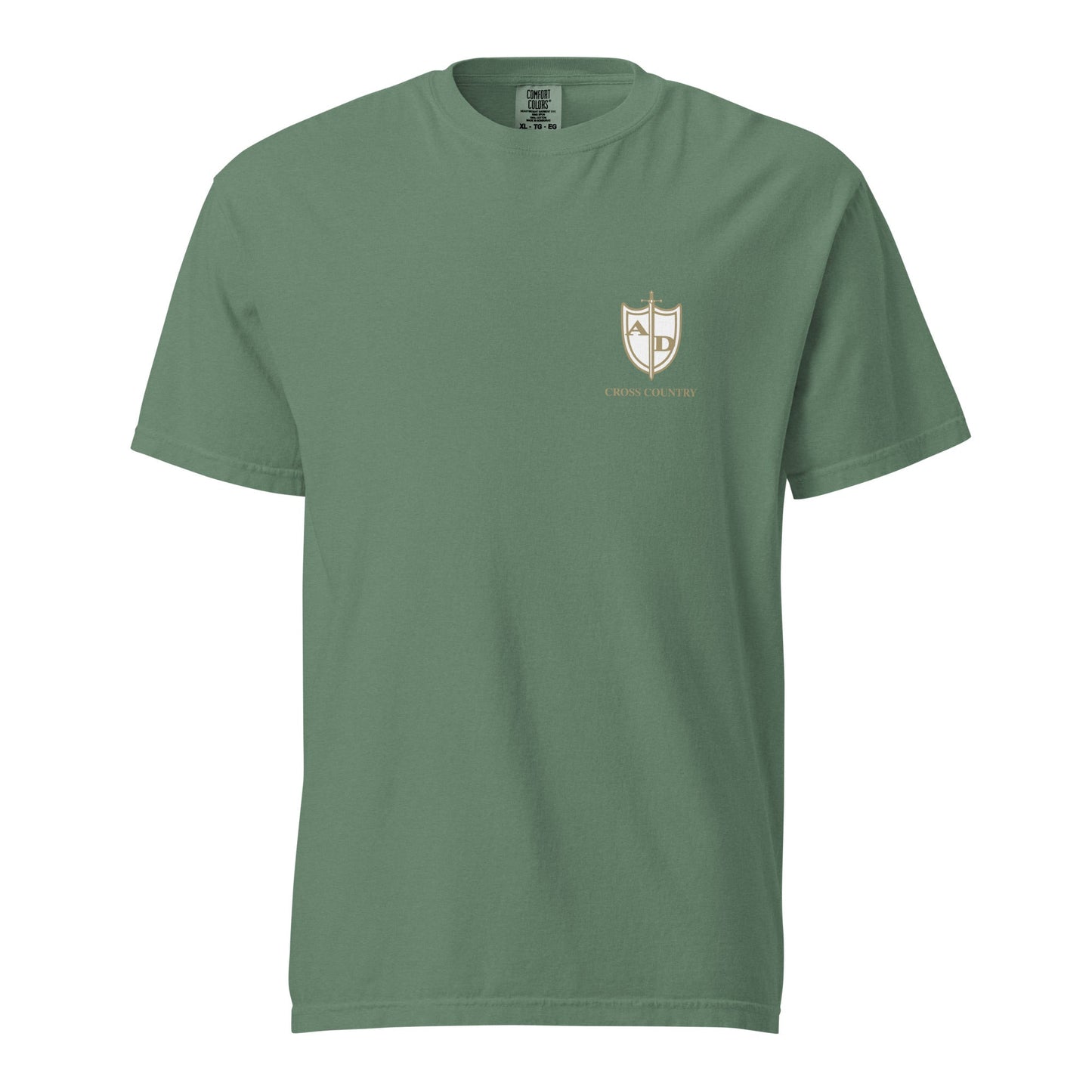 Signature | Comfort Colors T-Shirt | Arma Dei Academy Cross Country | Shield Logo