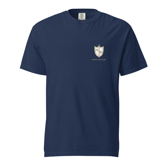 Signature | Comfort Colors T-Shirt | Arma Dei Academy Cross Country | Shield Logo