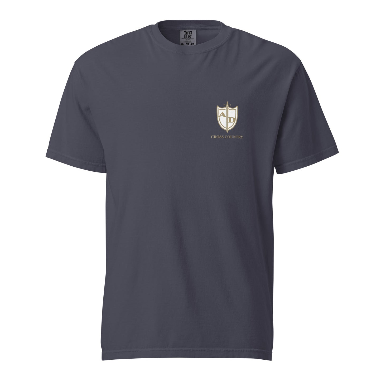 Signature | Comfort Colors T-Shirt | Arma Dei Academy Cross Country | Shield Logo