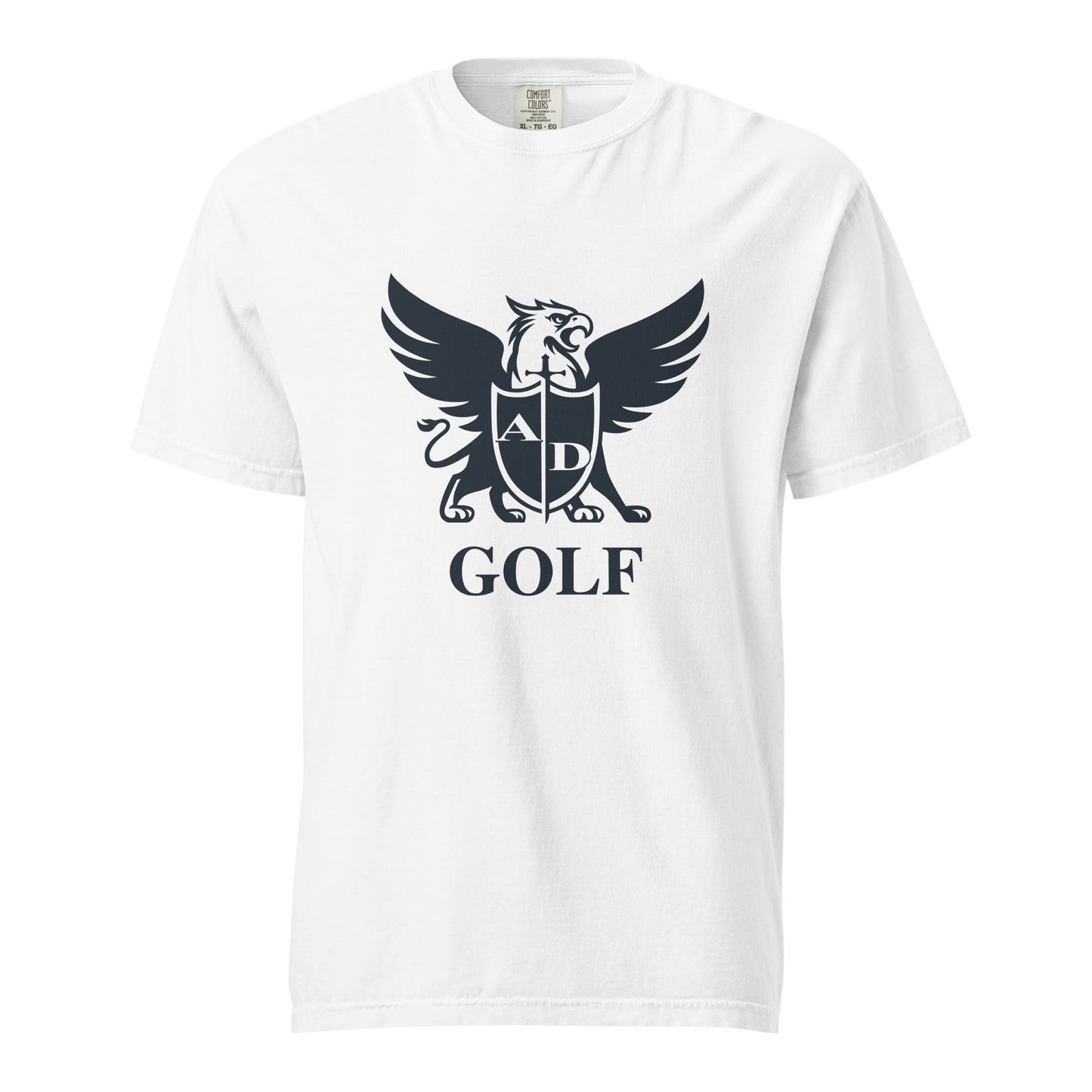 Signature | Comfort Colors T-Shirt | Arma Dei Academy Golf | Griffin Logo